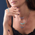 Milky Way | .925 Sterling Silver Gunmetal | Galaxy Glass Infinity Clasp Necklace